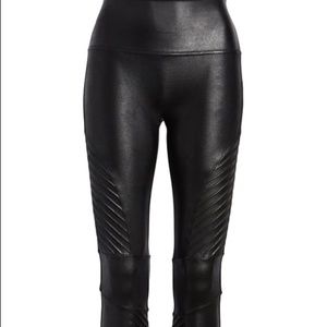 NWOT Spanx Moto faux leather leggings